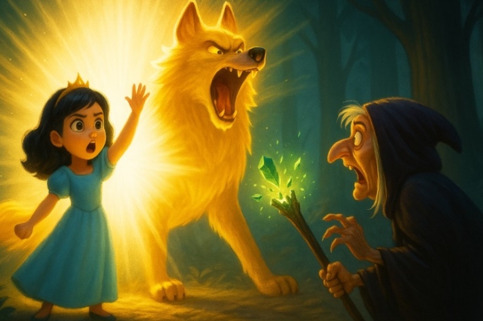 Dongeng Anak: Putri Aluna, Srigala, Ular Raksasa dan Nenek Sihir