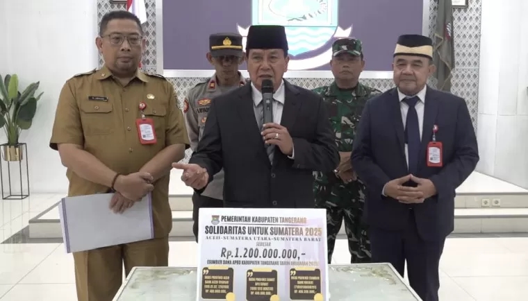 Pemkab Tangerang Kembali Salurkan Bantuan Rp 1,2 Miliar untuk Korban Bencana Sumatera, Dananya Bersumber dari APBD 2025