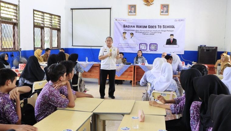 Pemkab Tangerang Gelar JDIH Goes to School, Berikan Pembinaan dan Penyuluhan Hukum Bagi Pelajar
