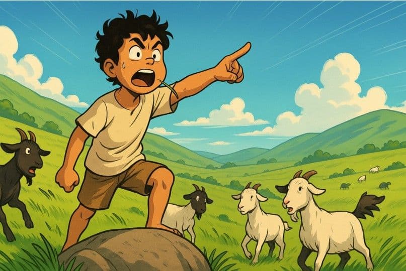 Dongeng Anak: Kisah Anak Gembala Iseng dan Serigala